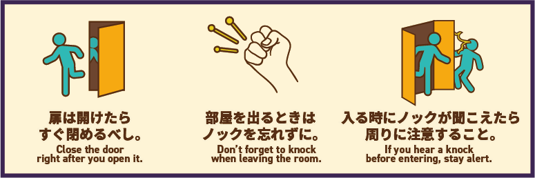 秘密の扉の注意点