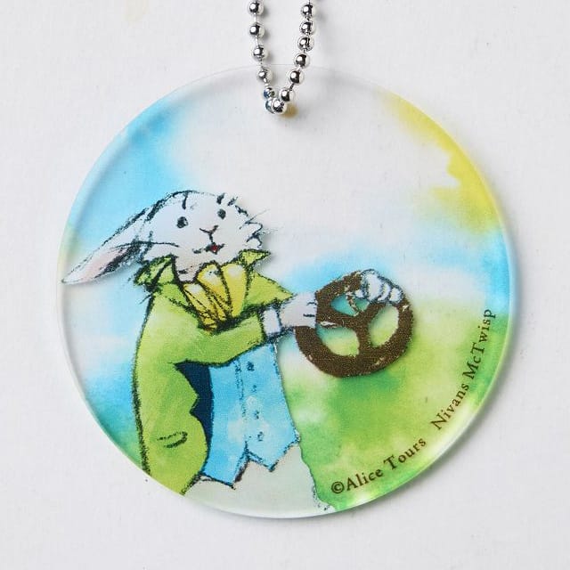 アクリルキーホルダー｜白うさぎA