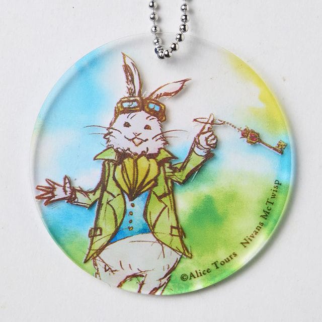 アクリルキーホルダー｜白うさぎB