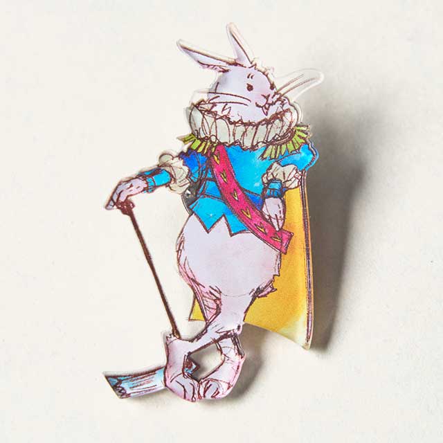 アクリルキーホルダー｜段々畑の白うさぎ